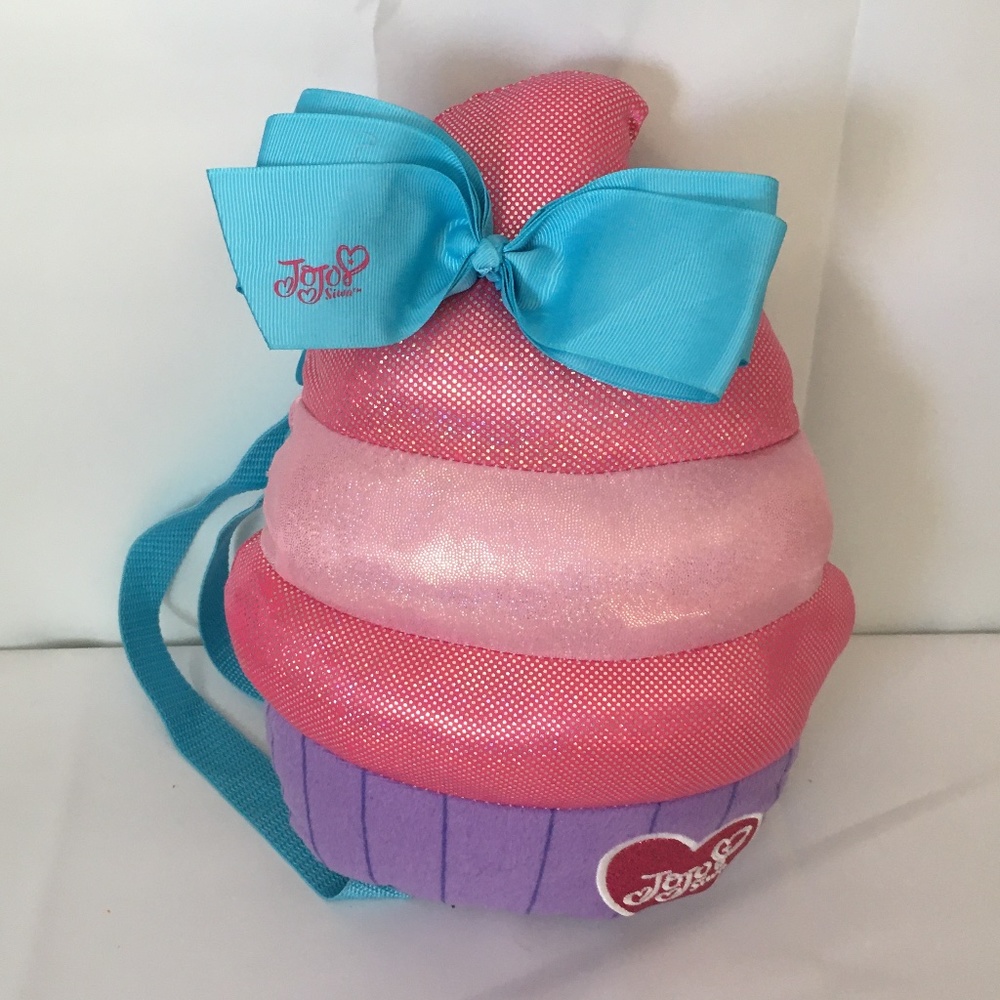 Nickelodeon JOJO Little Girls Pink Blue Ice Cream Cone Mini Back Pack Bow NWOT